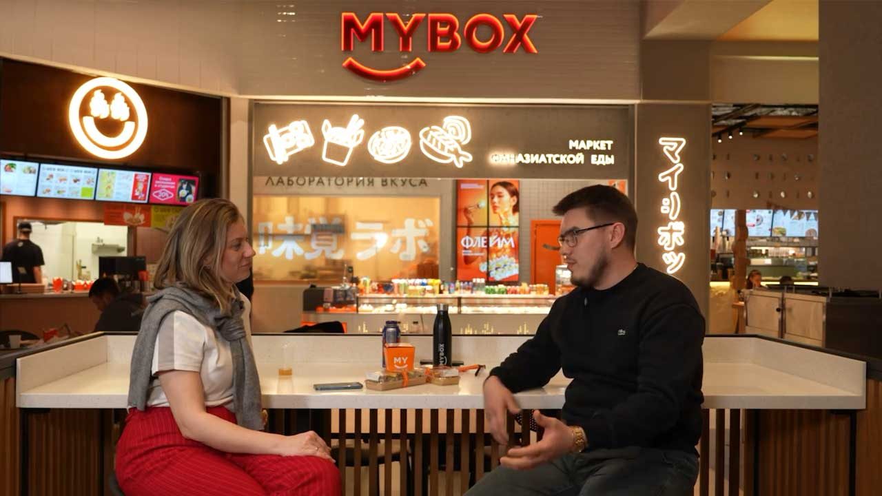 Съёмка выпуска «Дегустация франшиз» в точке MYBOX